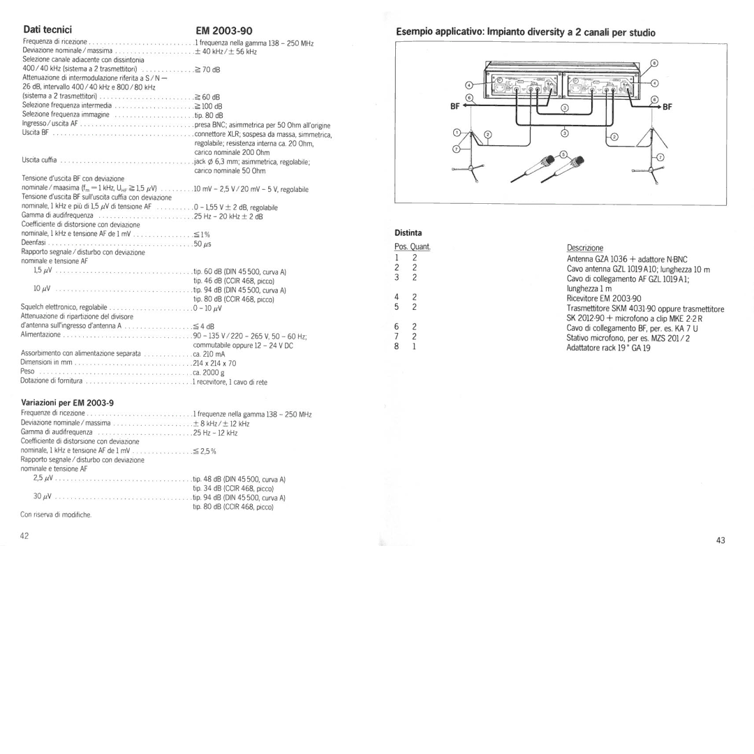 Sennheiser em 2003-9 manual 