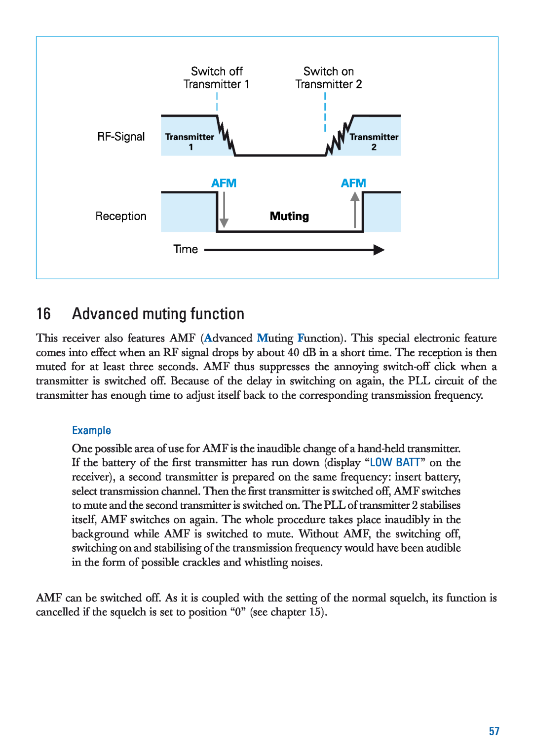 Sennheiser EM 3532-U manual Advanced muting function 