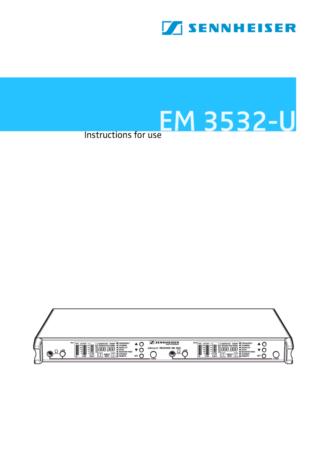 Sennheiser EM 3532-U manual 