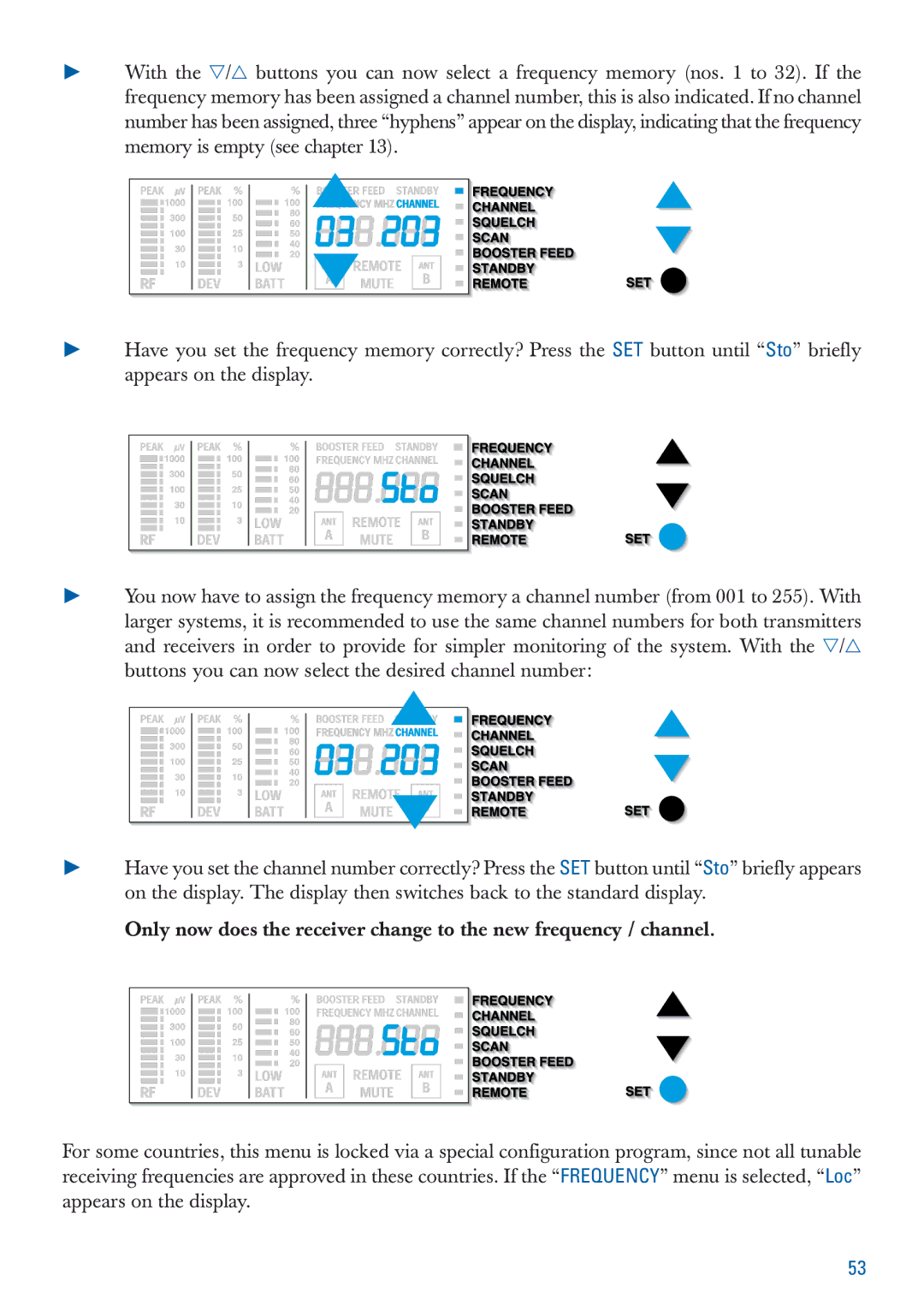 Sennheiser EM 3532-U manual Memory is empty see chapter 