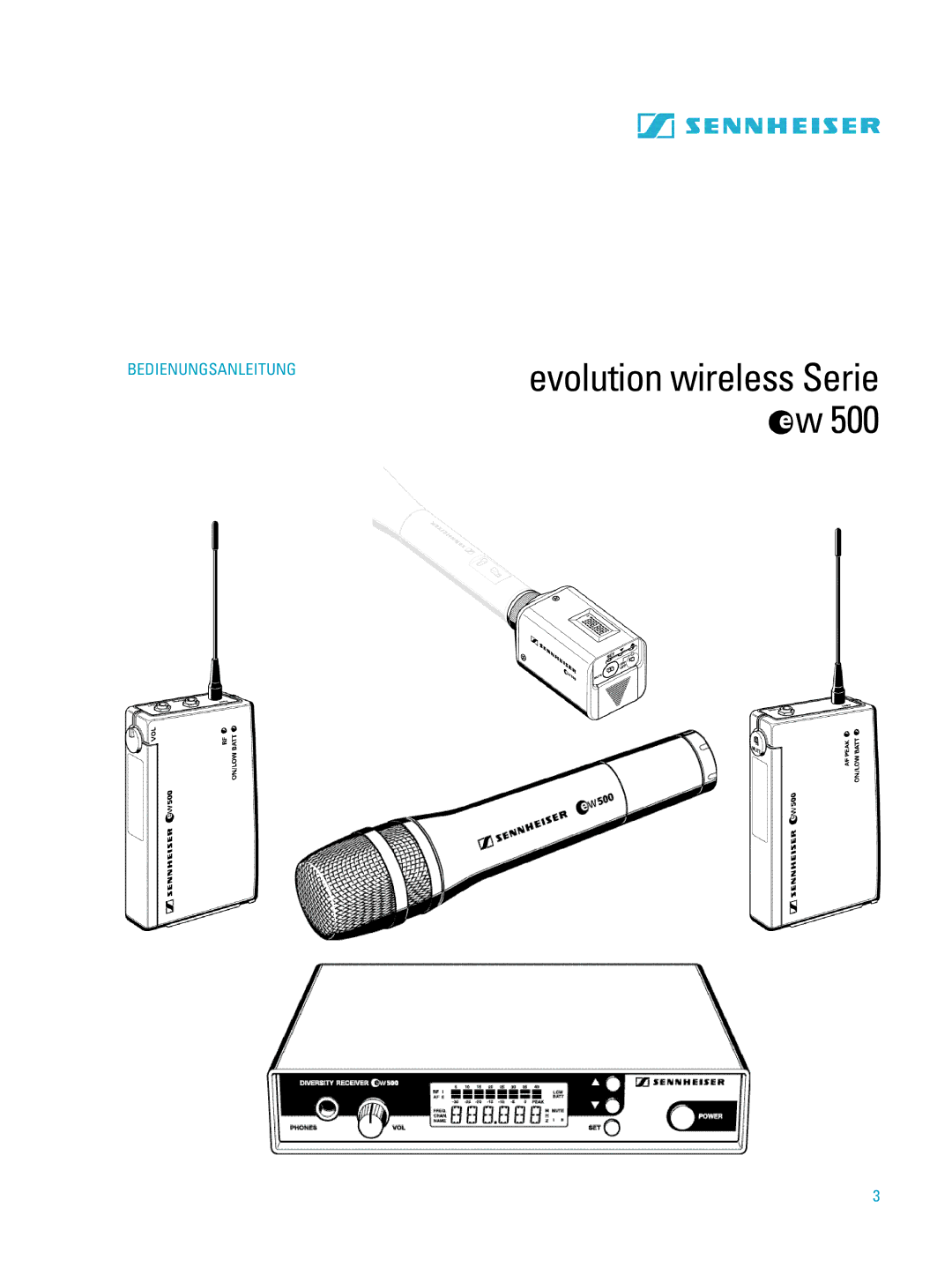 Sennheiser ew500 manual Evolution wireless Serie w 