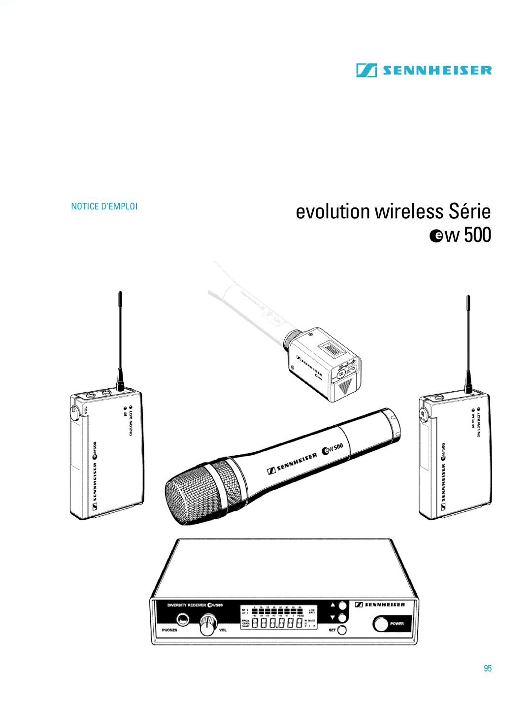 Sennheiser ew500 manual Evolution wireless Série w 