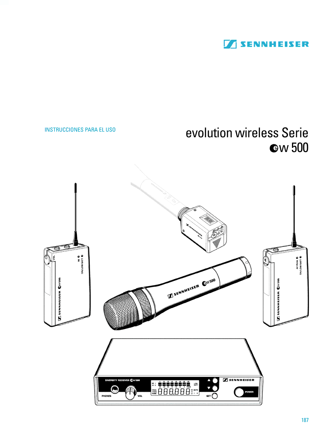 Sennheiser ew500 manual 187 