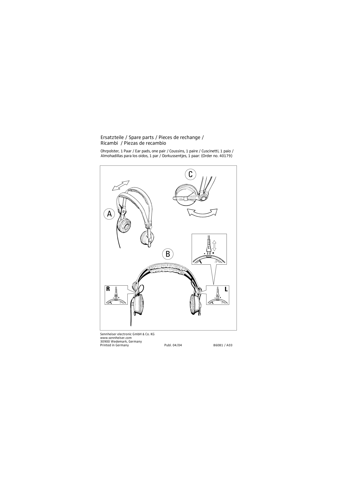 Sennheiser HD 25 - 13 manual 