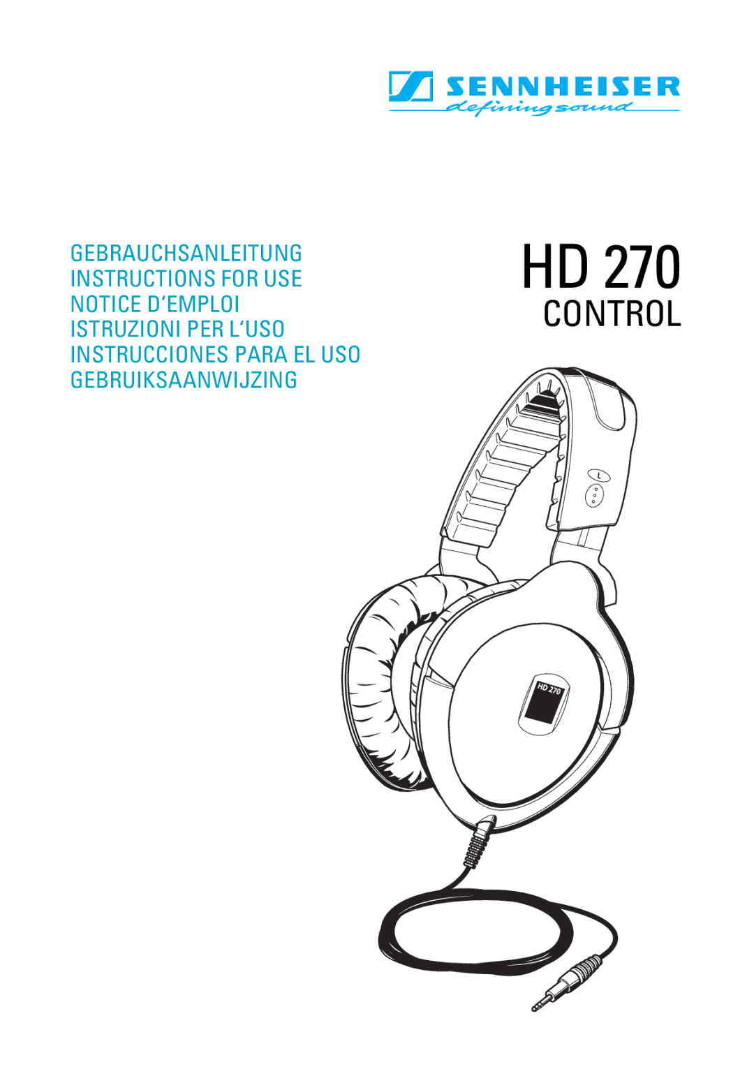 Sennheiser HD 270 Control manual 