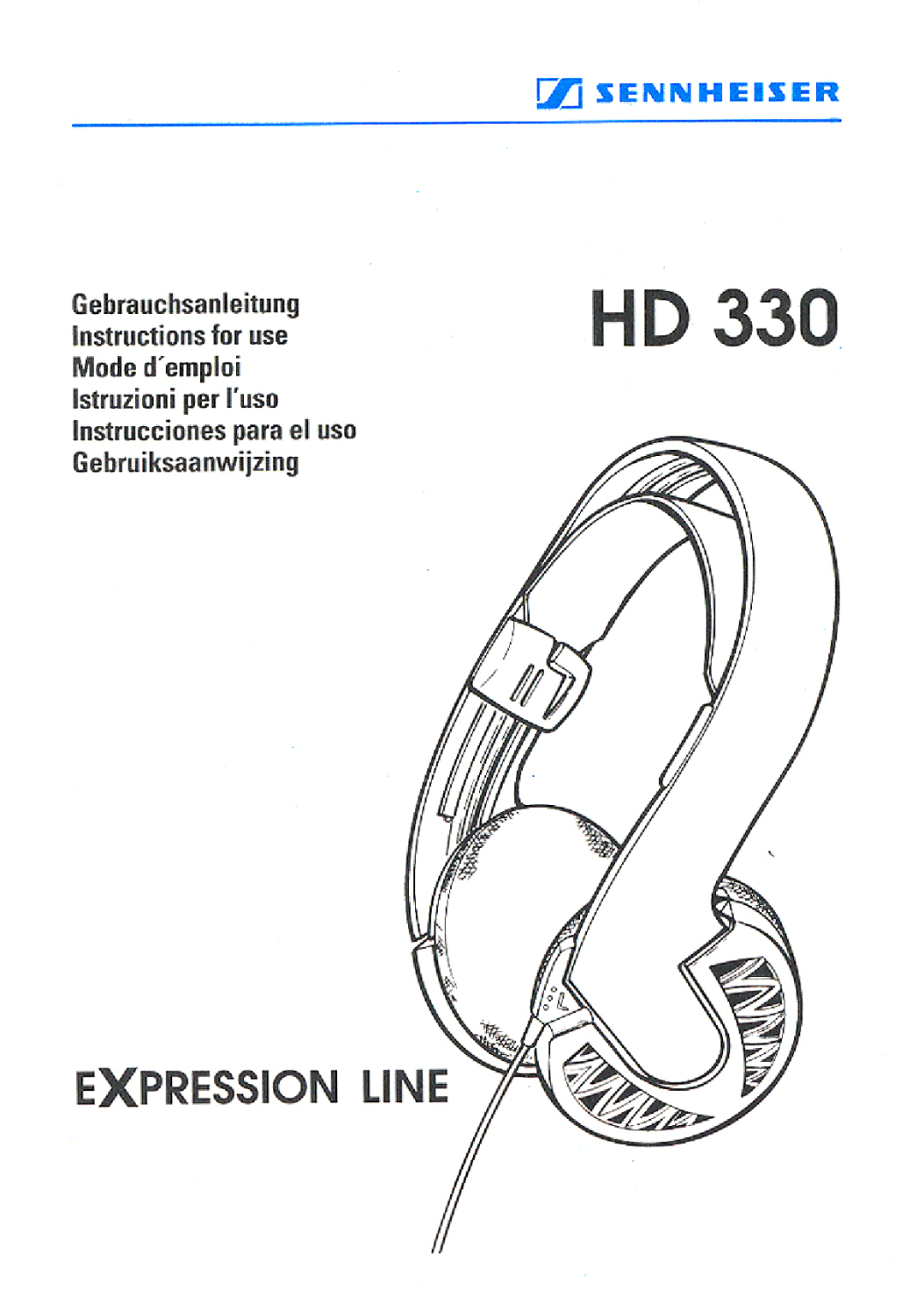 Sennheiser HD 330 manual 