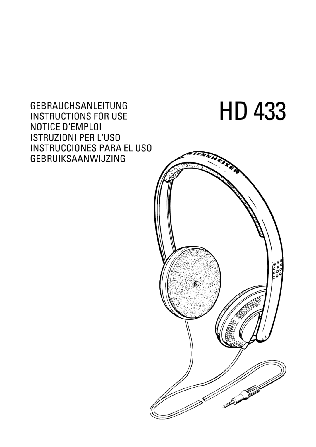 Sennheiser HD 433 manual 