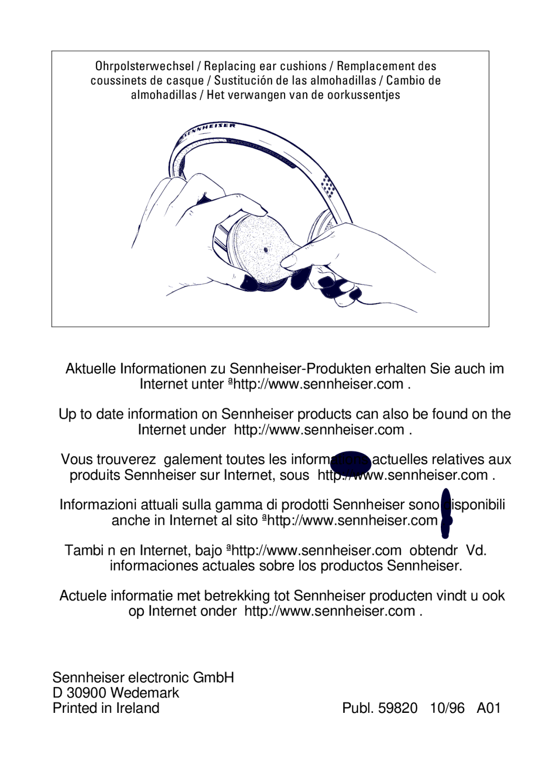 Sennheiser HD 433 manual 