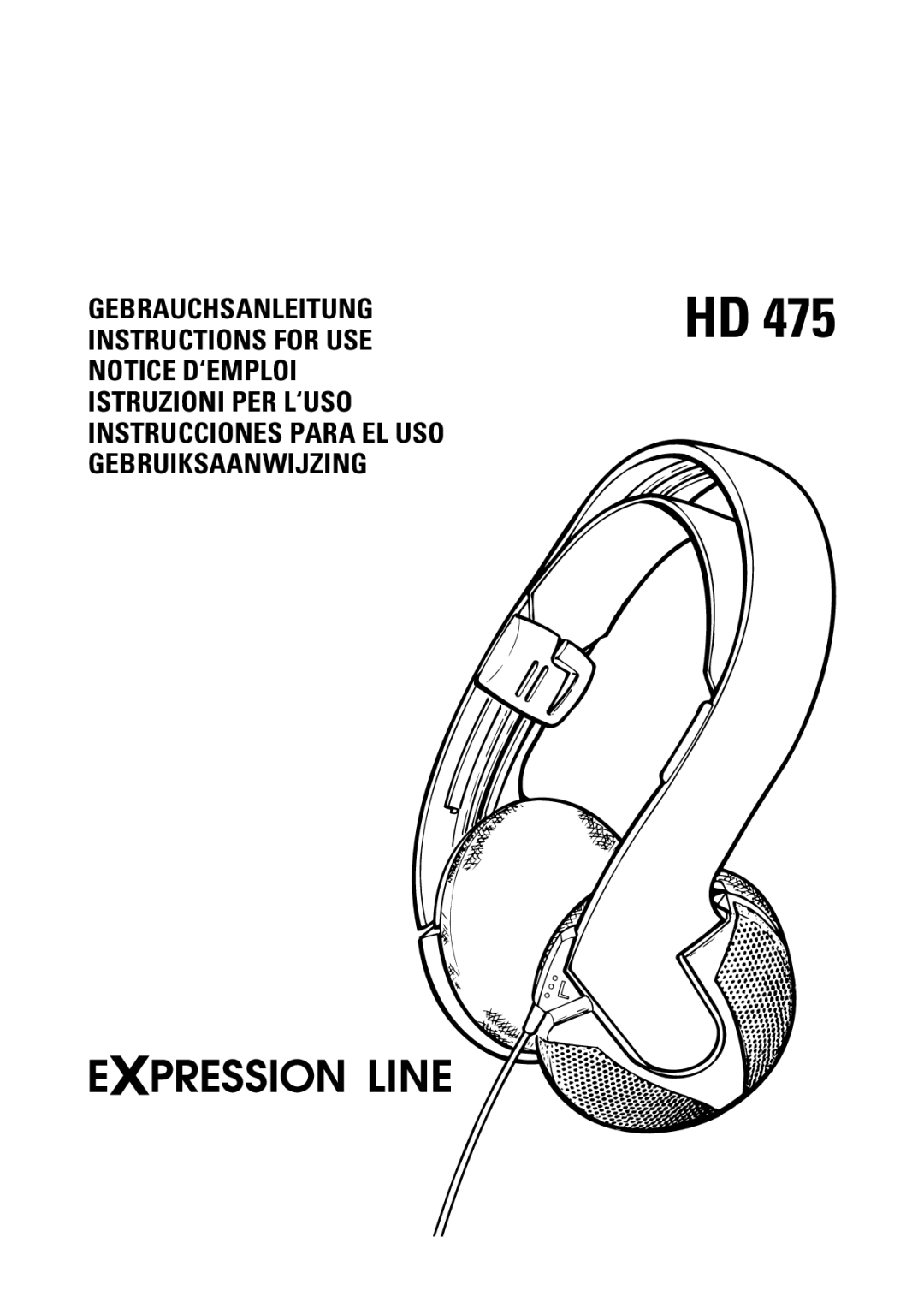 Sennheiser HD 475 manual 