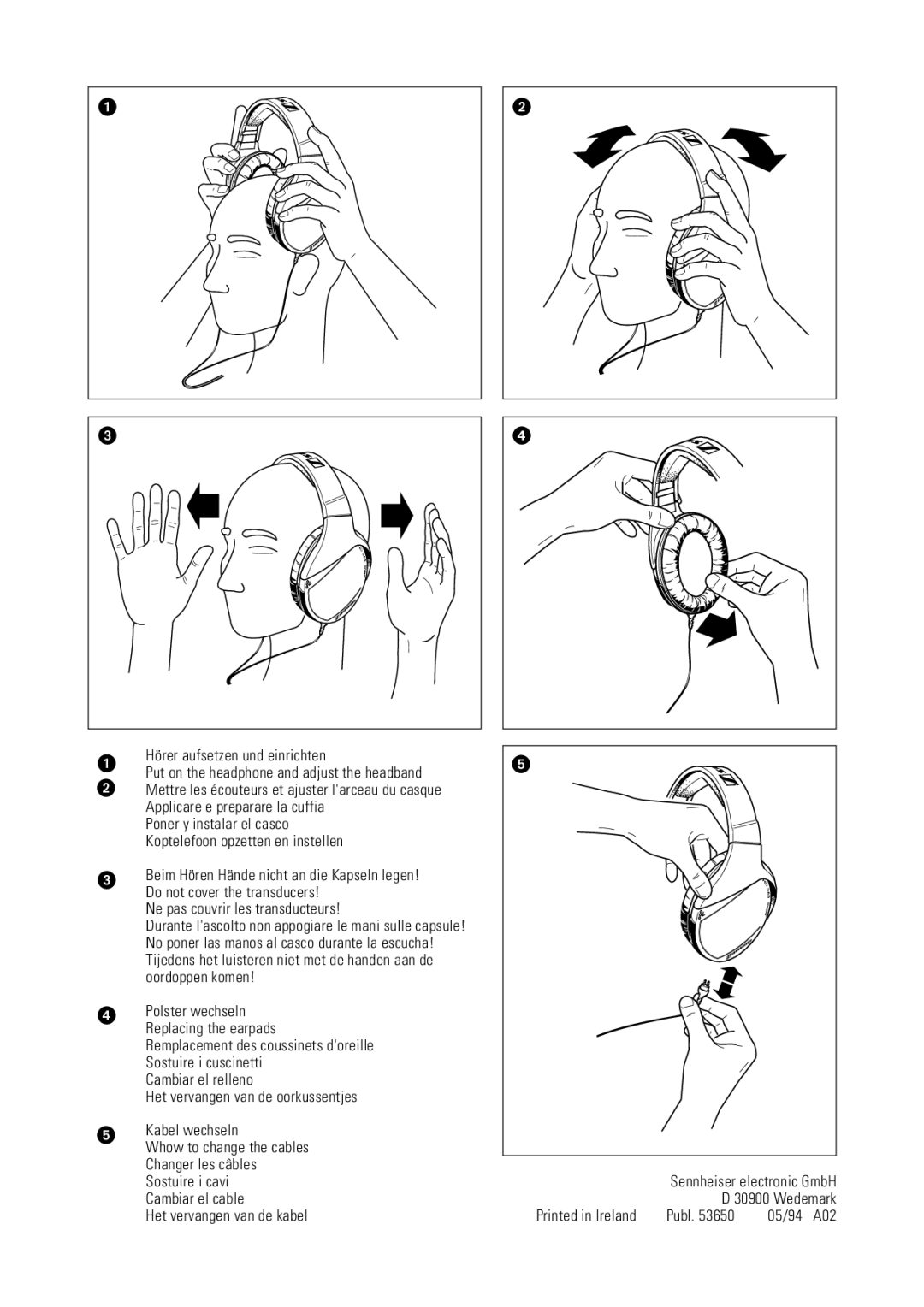 Sennheiser HD 535 manual Wedemark 