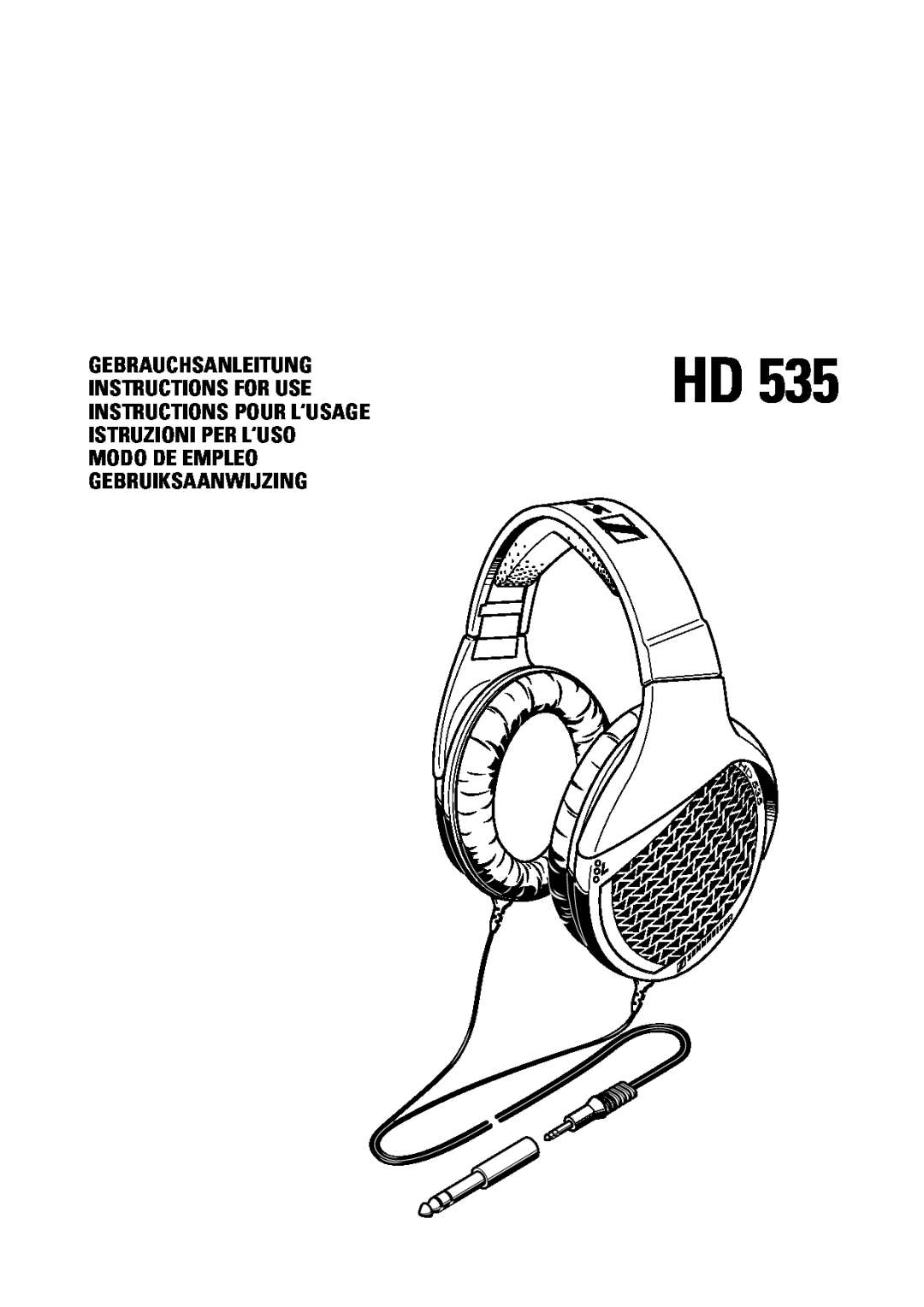 Sennheiser HD 535 manual 