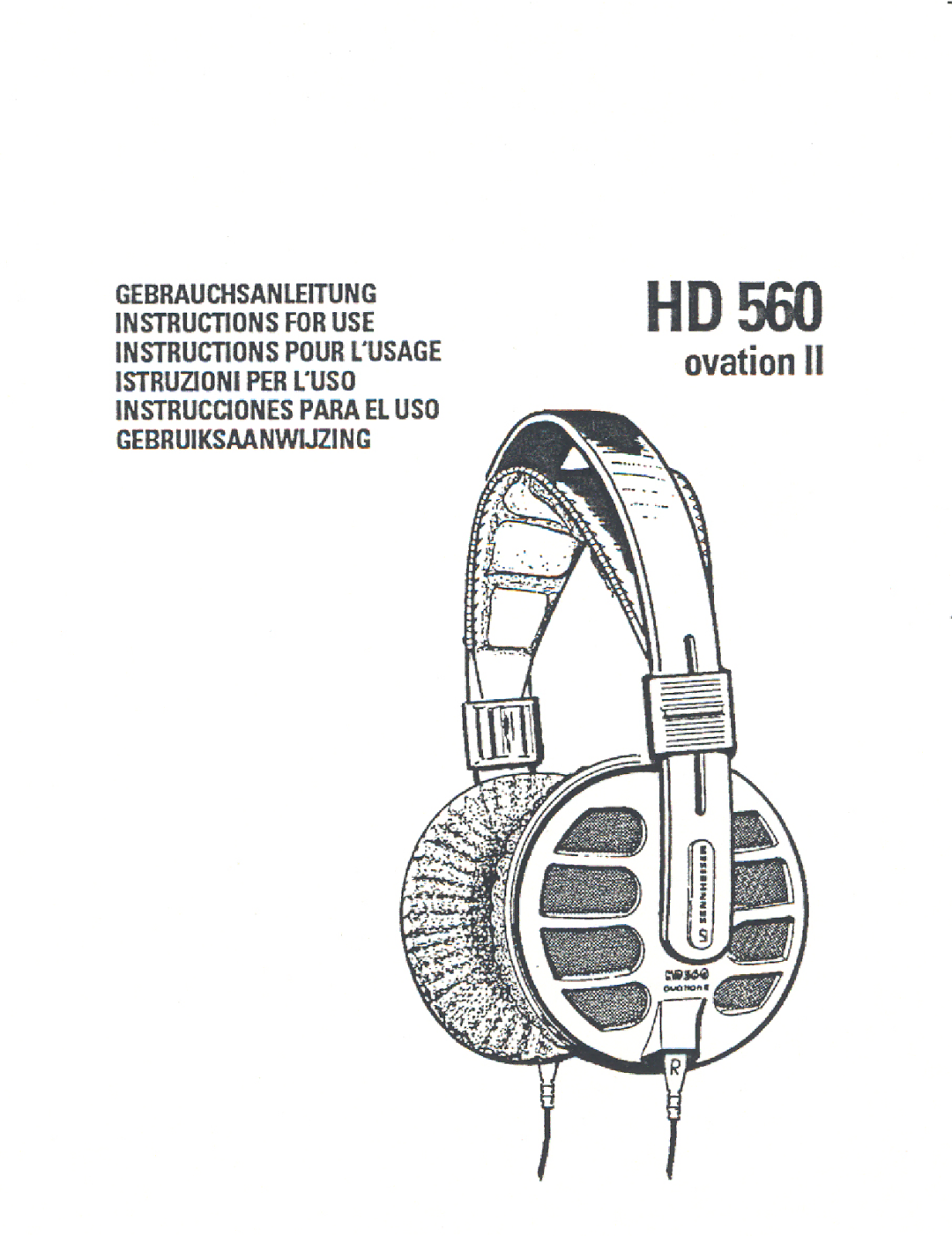 Sennheiser HD 560 manual 