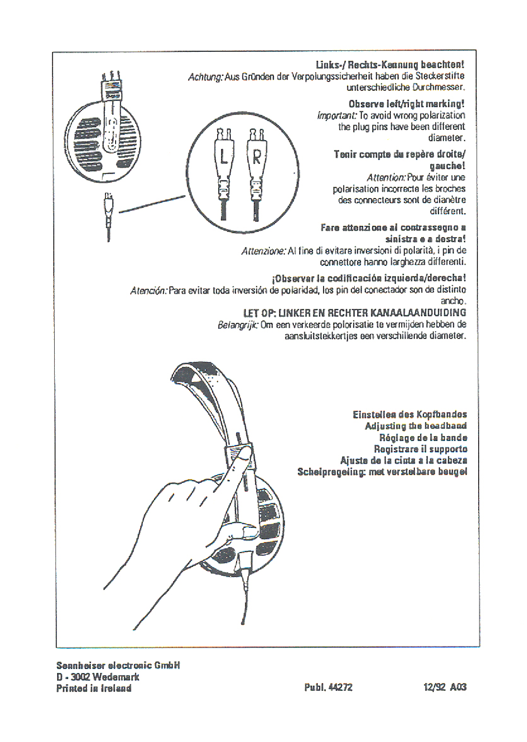 Sennheiser HD 560 manual 