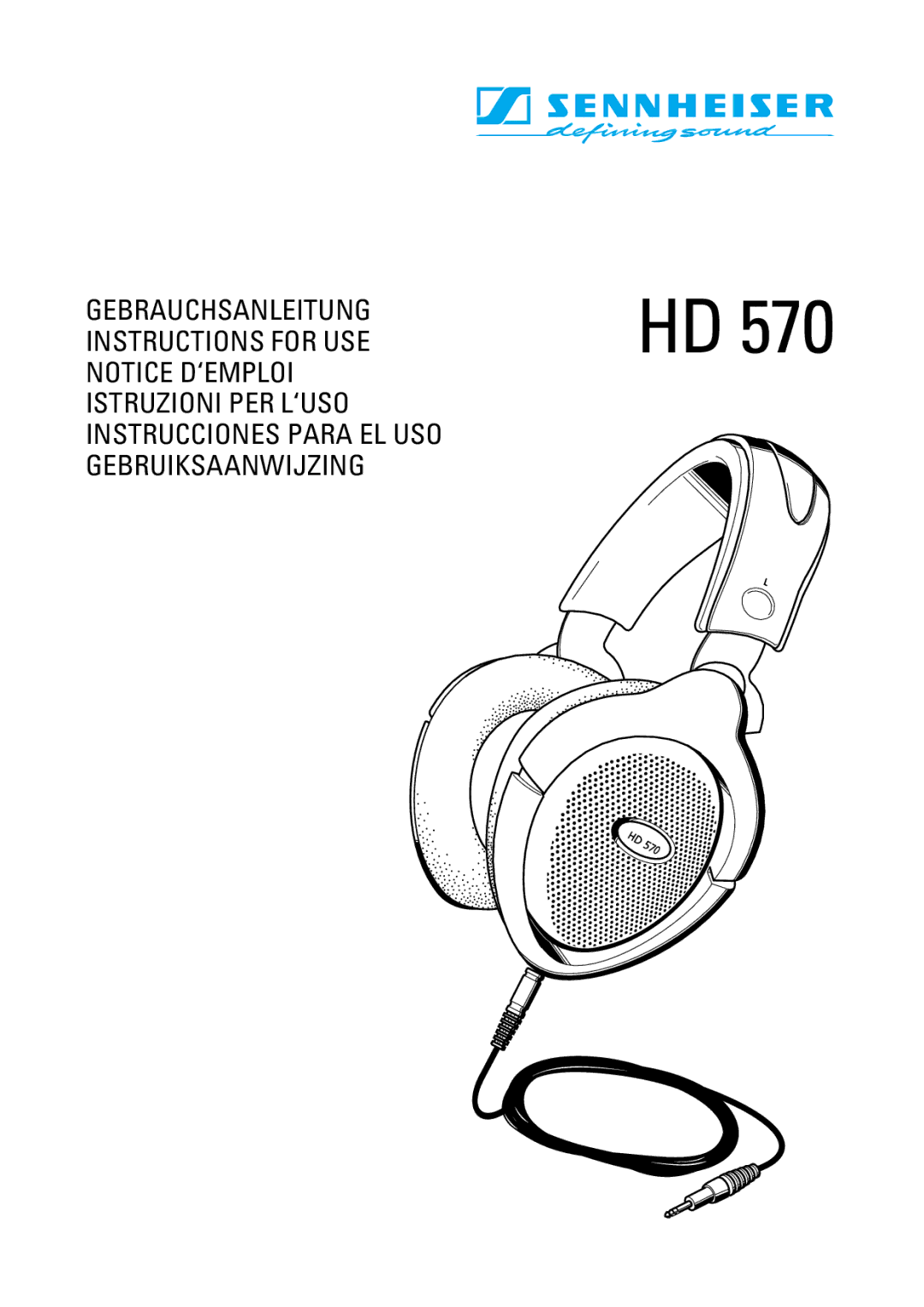 Sennheiser HD 570 manual 