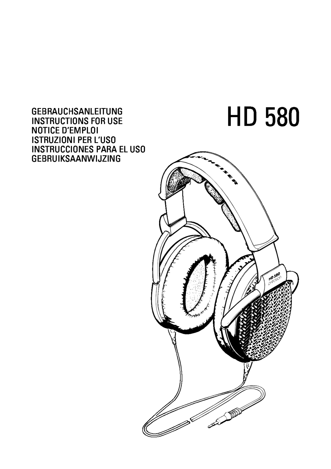 Sennheiser HD 580 manual 