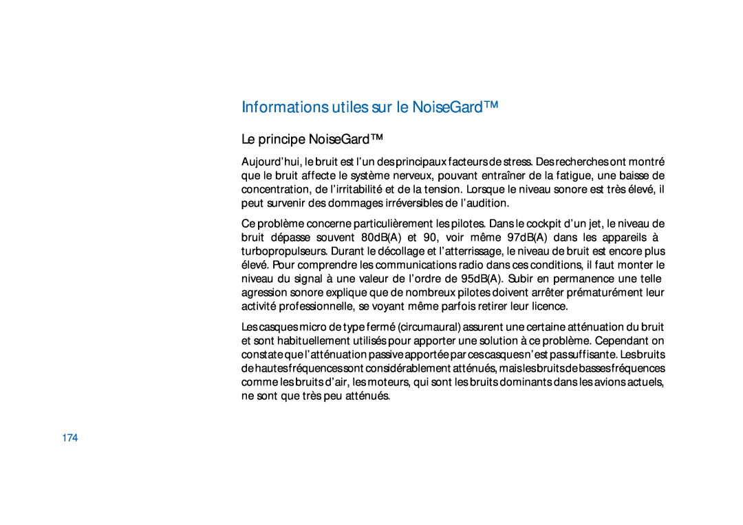 Sennheiser HD400 manual Informations utiles sur le NoiseGard, Le principe NoiseGard 