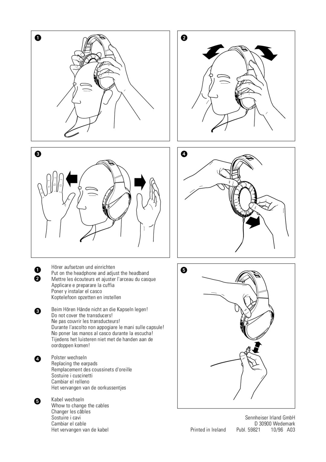 Sennheiser HD525 manual Wedemark 