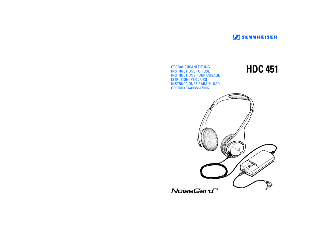 Sennheiser HDC 451 manual 