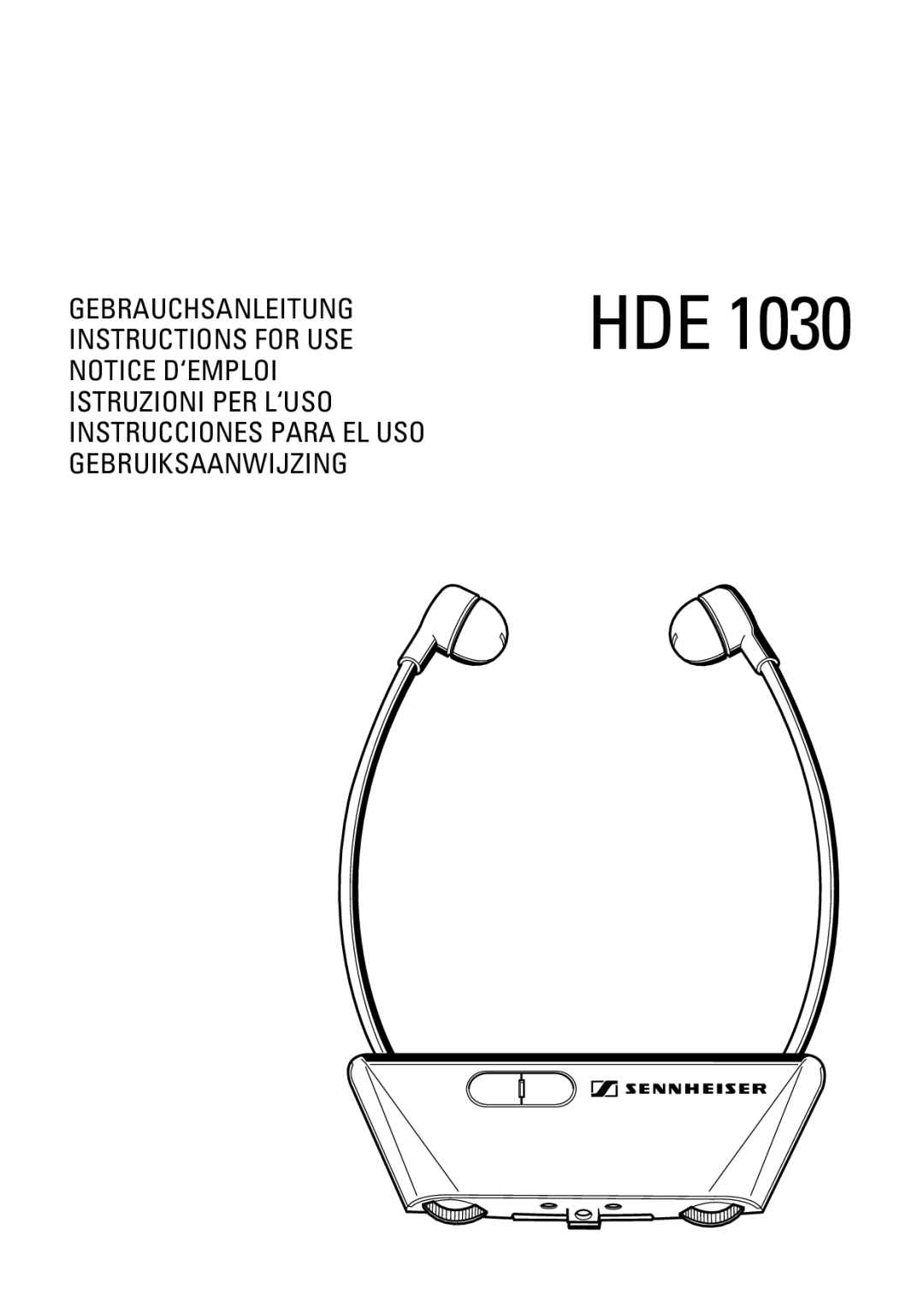 Sennheiser HDE1030 manual Hde 