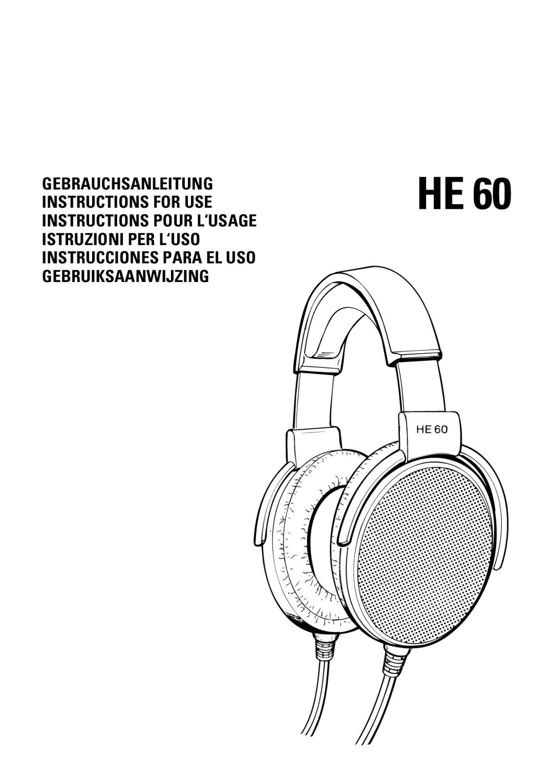 Sennheiser HE 60 manual 