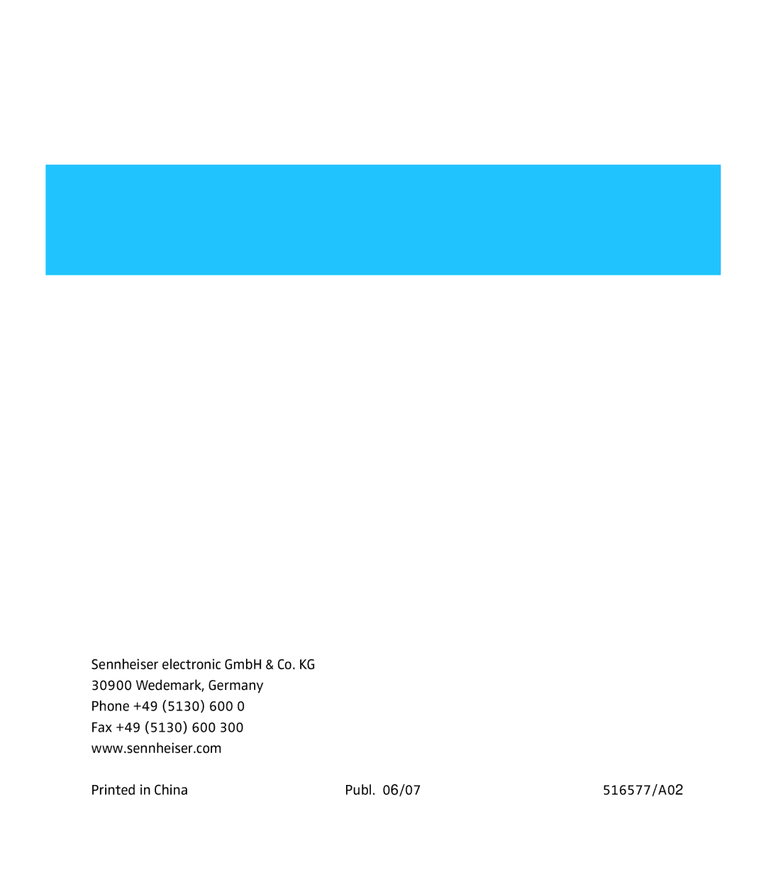 Sennheiser HME 95 instruction manual 