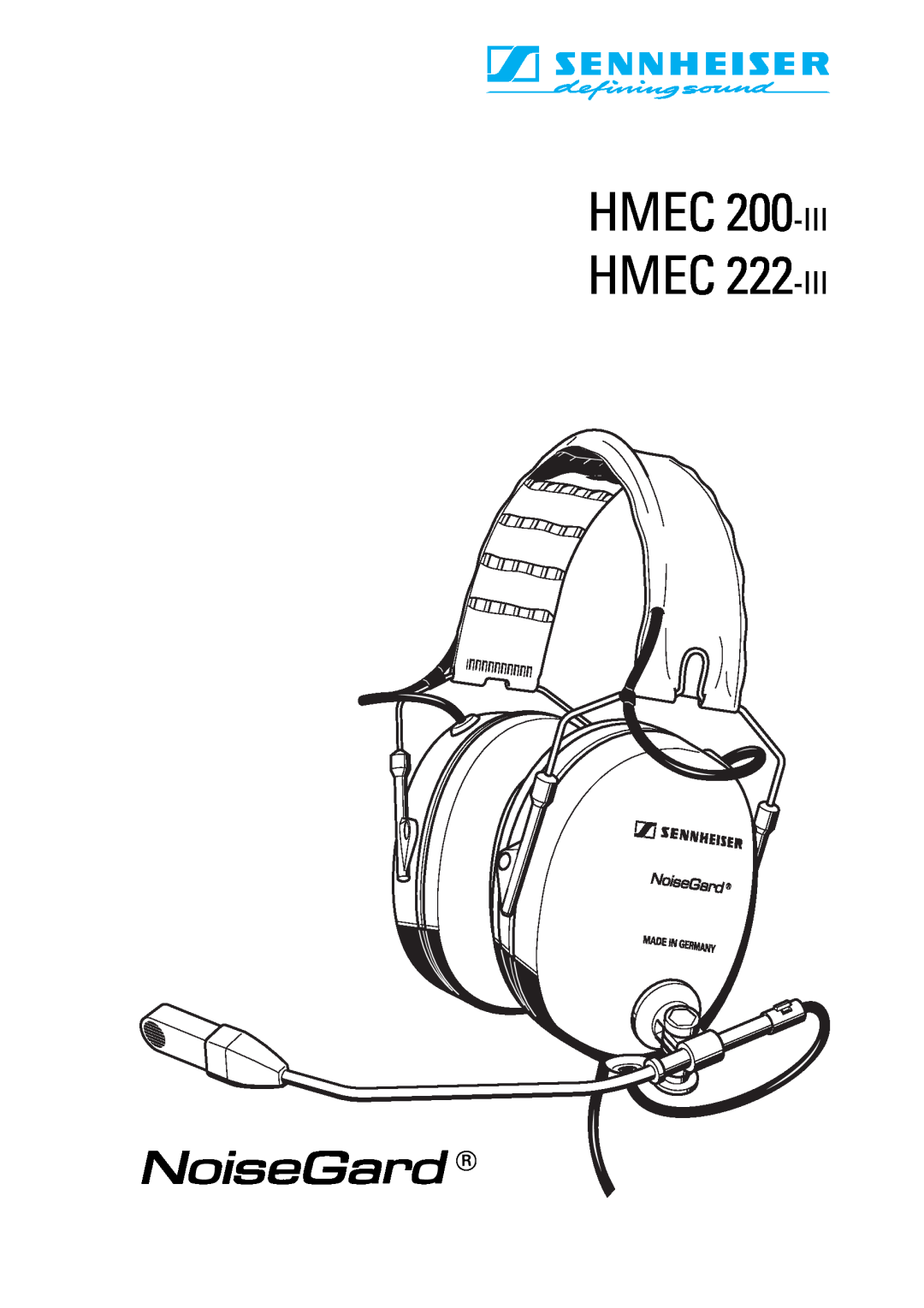Sennheiser HMEC 200iii manual HMEC 200-III HMEC 
