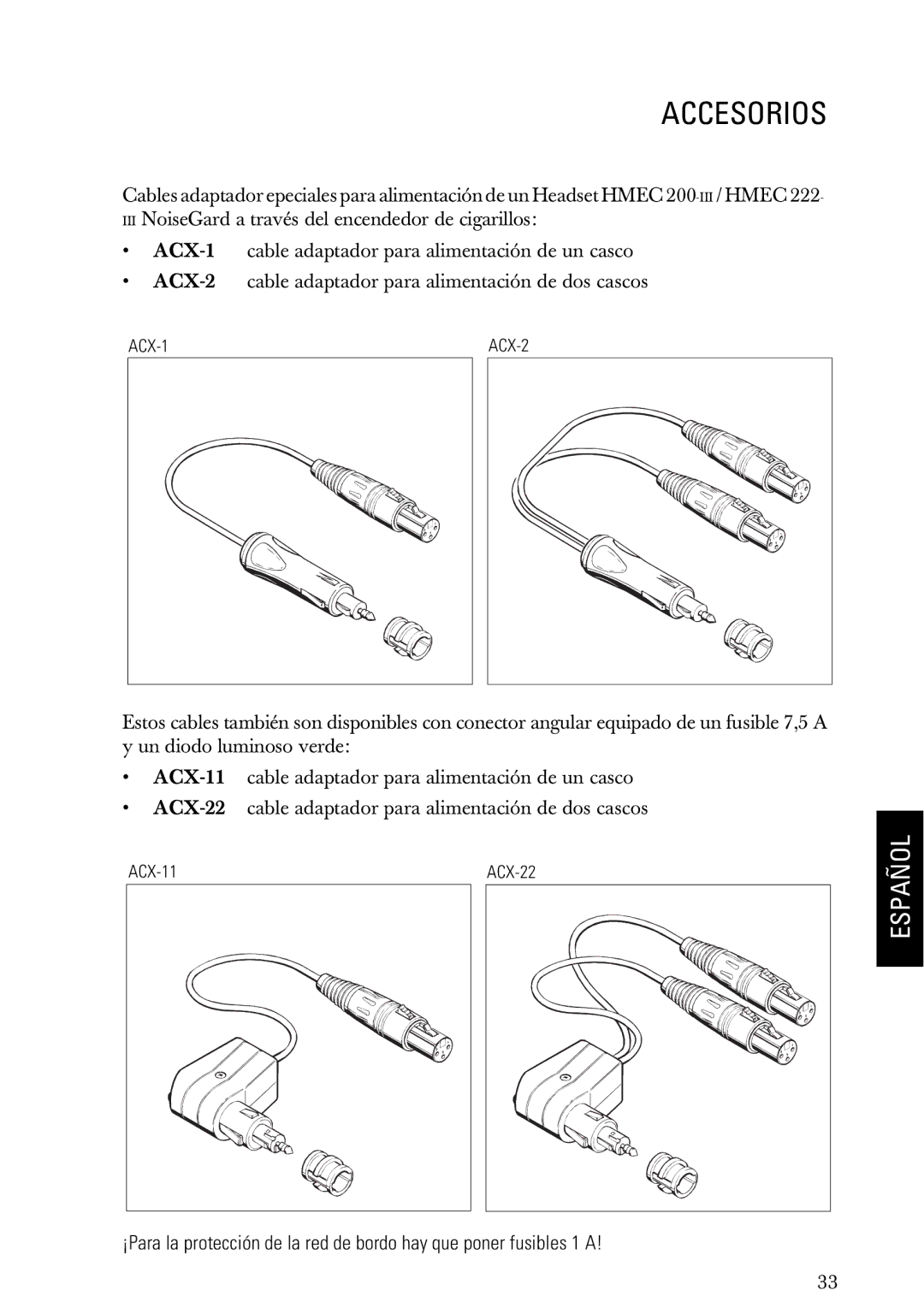 Sennheiser HMEC 200iii manual Accesorios 