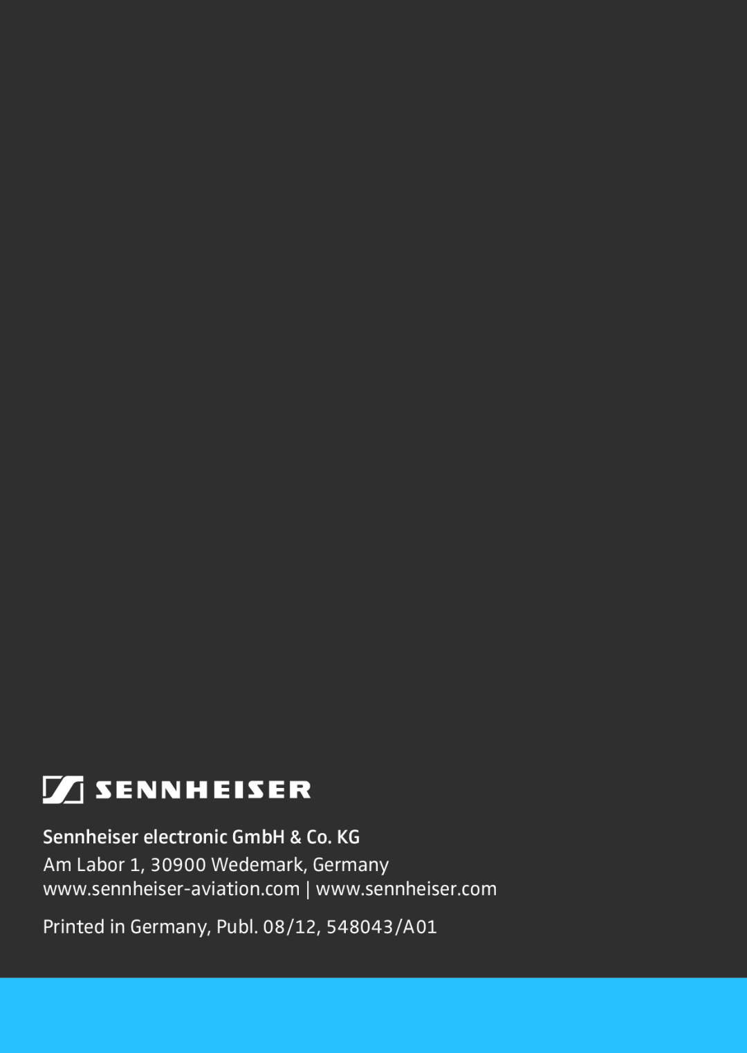 Sennheiser HMEC 26-2 instruction manual Sennheiser electronic GmbH & Co. KG 