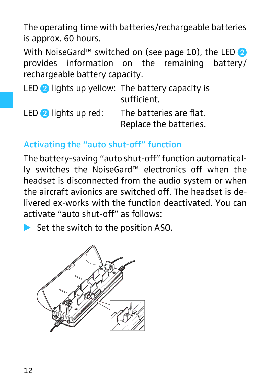 Sennheiser 502399, HMEC 26, 523983/A01 instruction manual Activating the auto shut-off function 