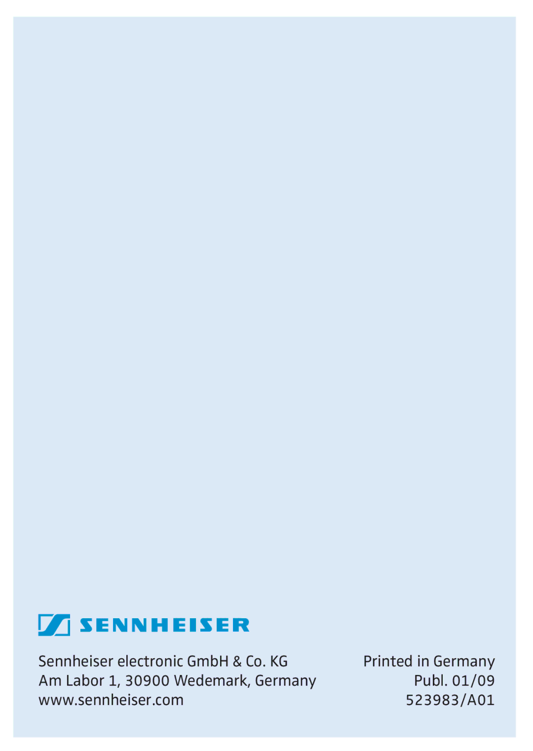 Sennheiser 523983/A01, HMEC 26, 502399 instruction manual 