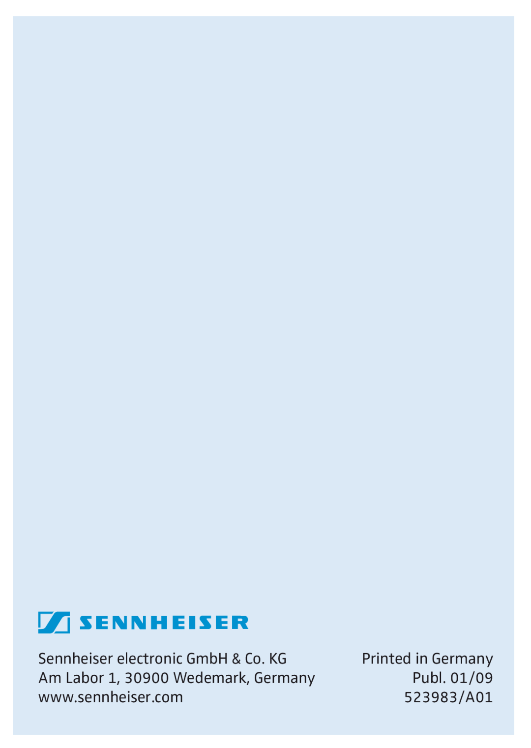 Sennheiser 523983/A01, HMEC 26, 502399 instruction manual 