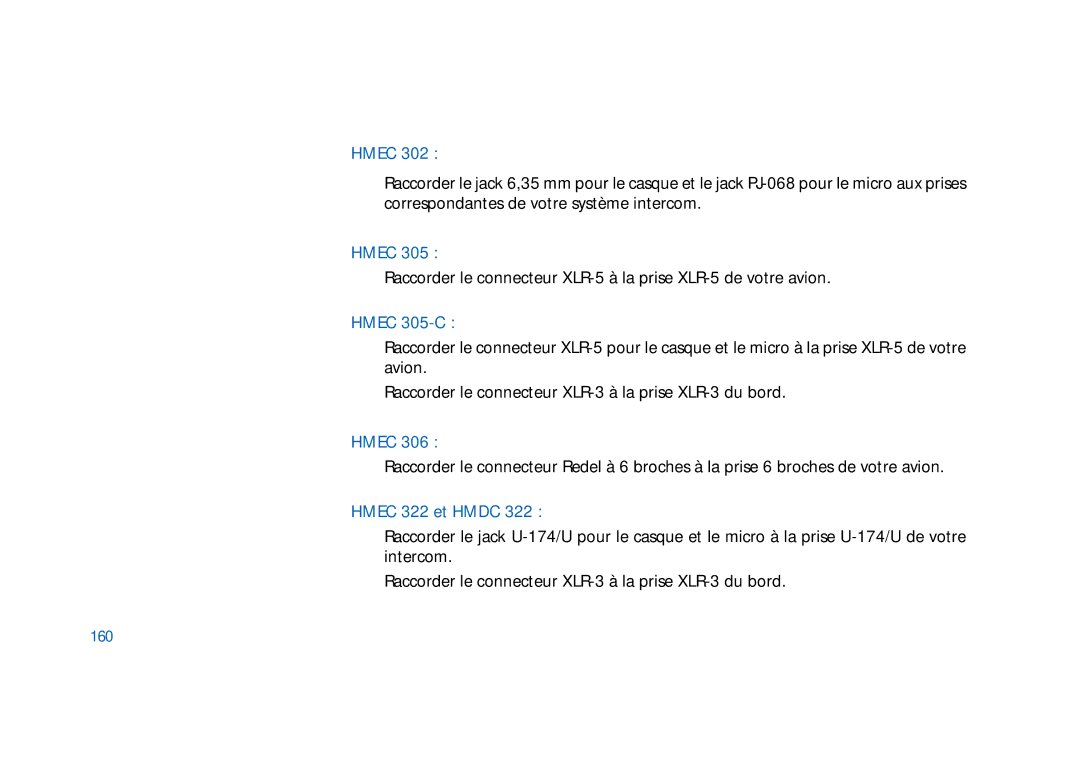 Sennheiser HMEC 305-C, HMEC 300, HMDC 322, HMEC 400, HMEC 322, HMEC 302, HMEC 306 manual Hmec, 160 