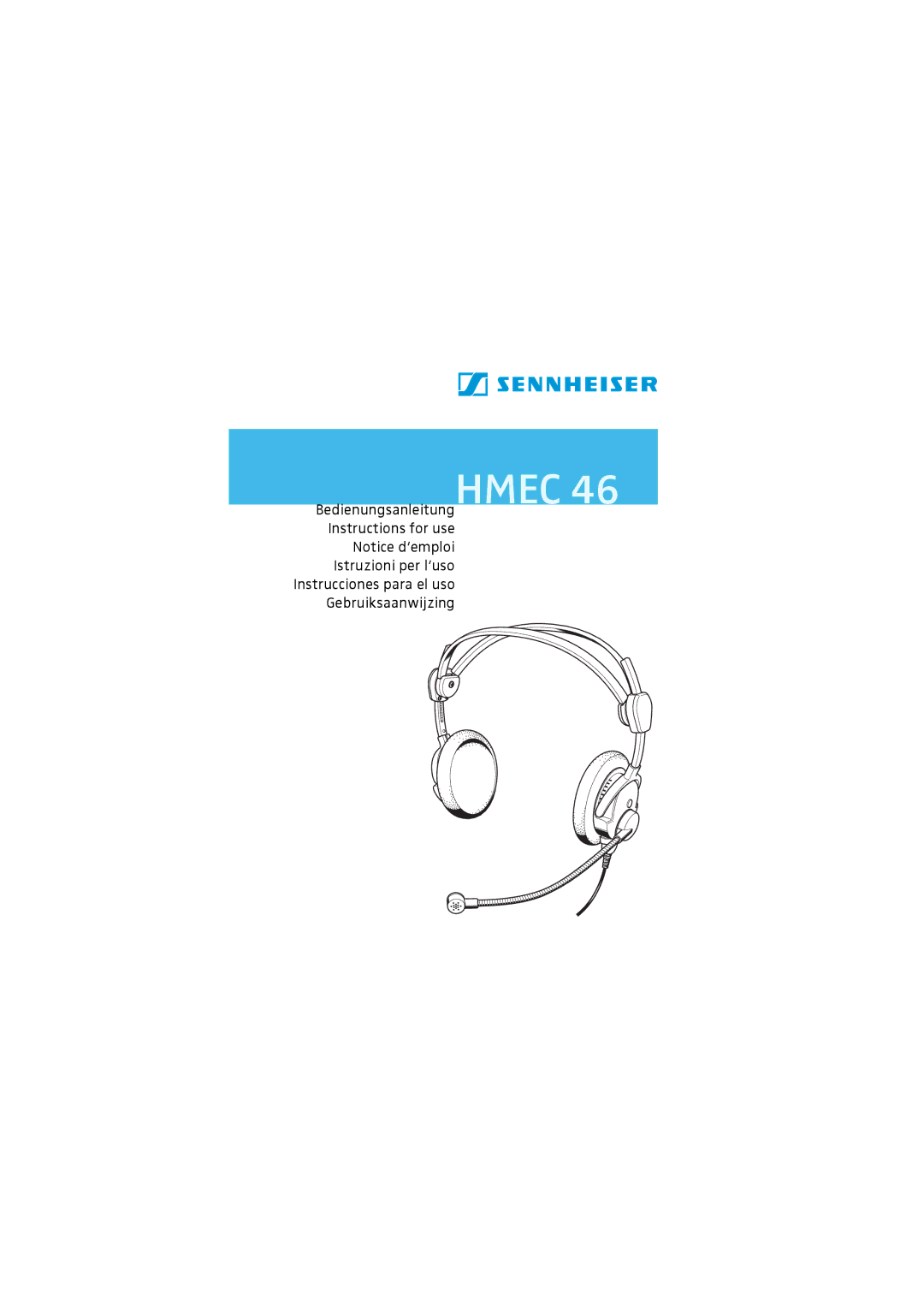 Sennheiser HMEC 46-V-RP, HMEC 46-V-KP, HMEC 46-NP, HMEC 46-BV-CP, HMEC 46-BV-K, HMEC 46-B-CP, HMEC 46-V-CP manual Hmec 