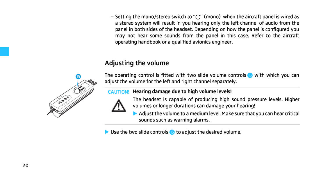 Sennheiser HMEC 460 manual Adjusting the volume 