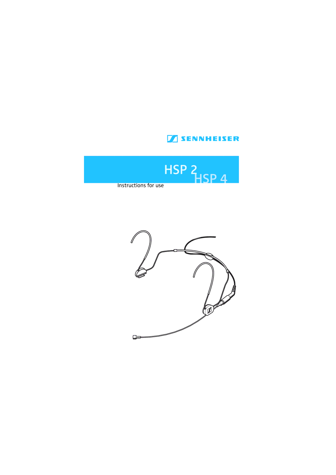 Sennheiser manual HSP 2HSP 