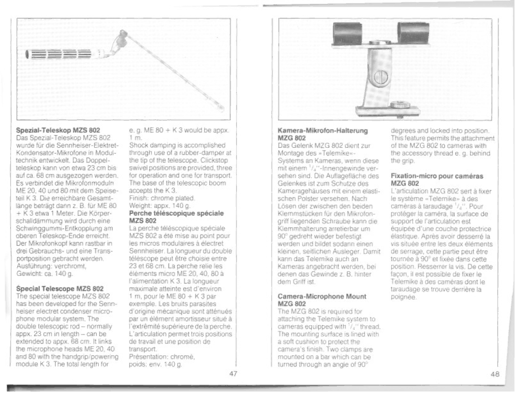 Sennheiser K3N manual 