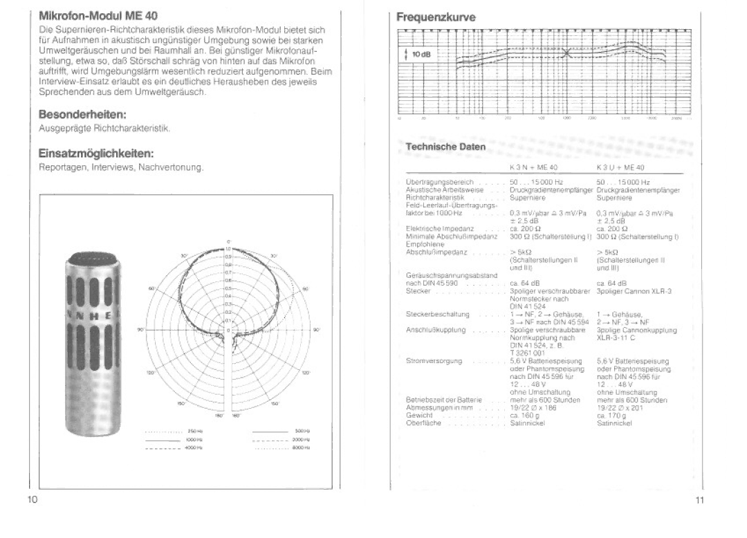 Sennheiser K3N manual 