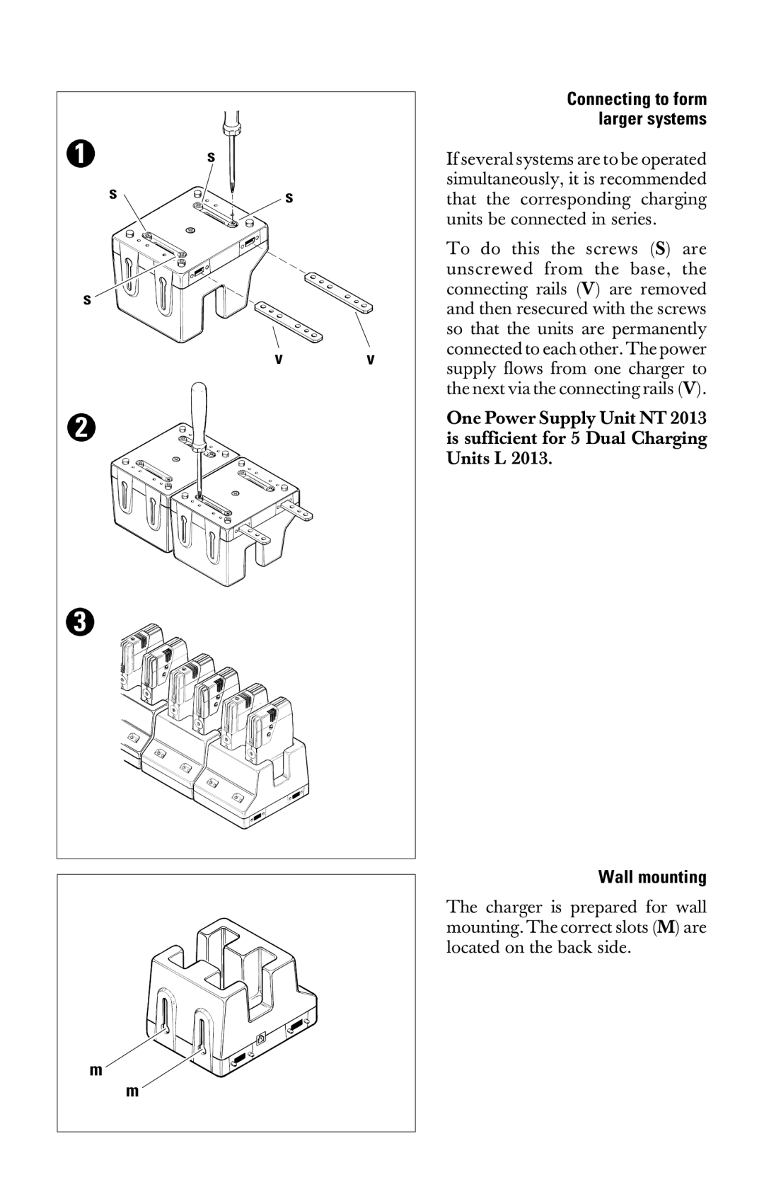 Sennheiser l2013 manual Wall mounting 