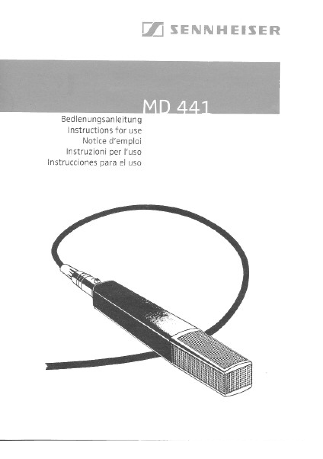 Sennheiser MD 441 manual 