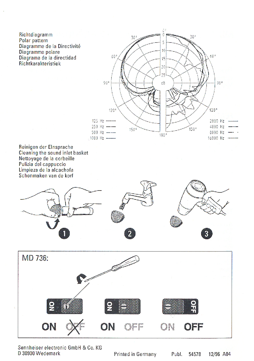 Sennheiser MD 735 manual 