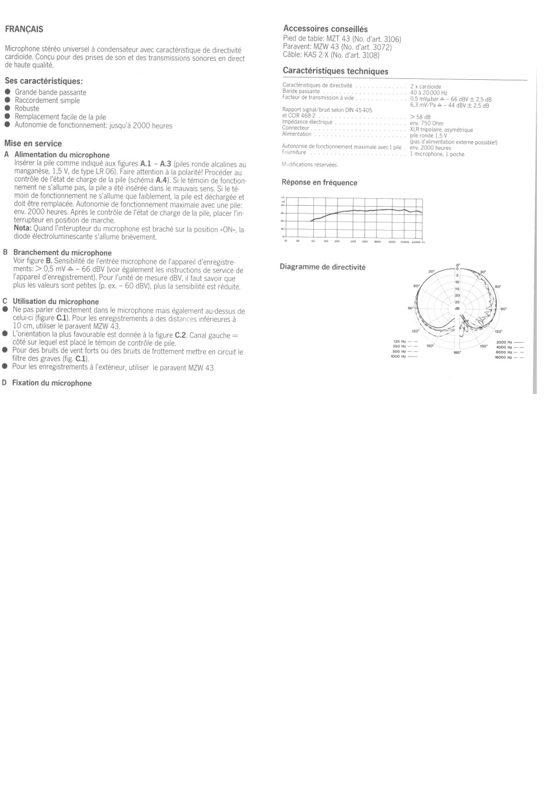 Sennheiser MKE 66 manual 