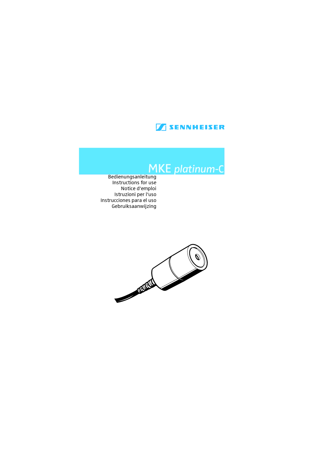 Sennheiser MKE platinum-C manual 