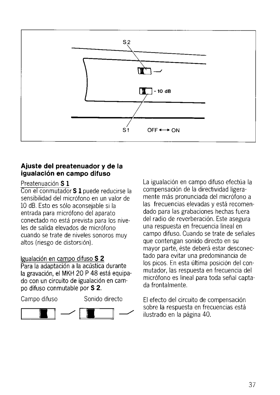 Sennheiser MKH 20 P 48 manual 