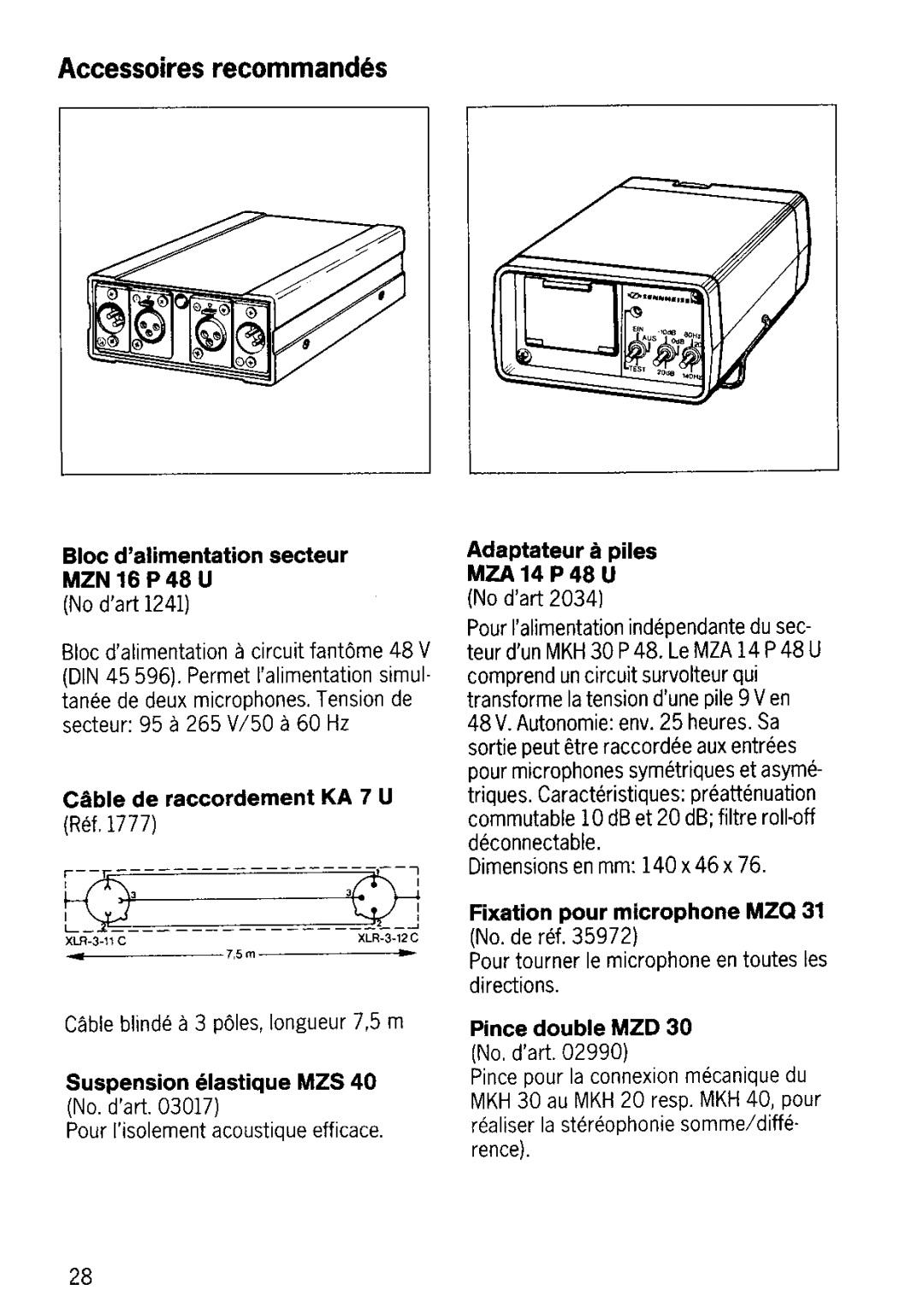 Sennheiser MKH 30-P48 manual 