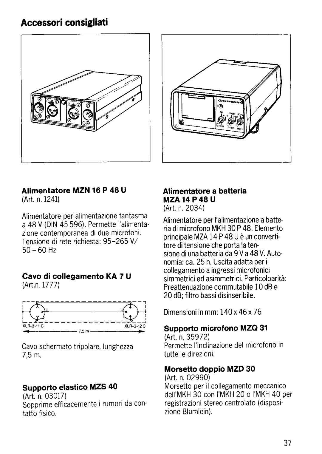 Sennheiser MKH 30-P48 manual 