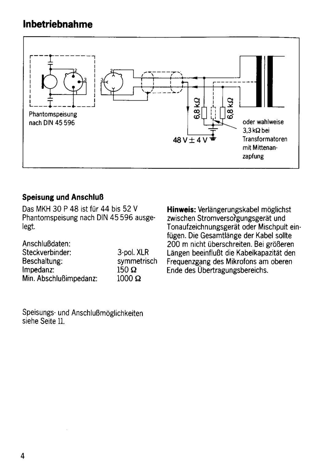 Sennheiser MKH 30-P48 manual 