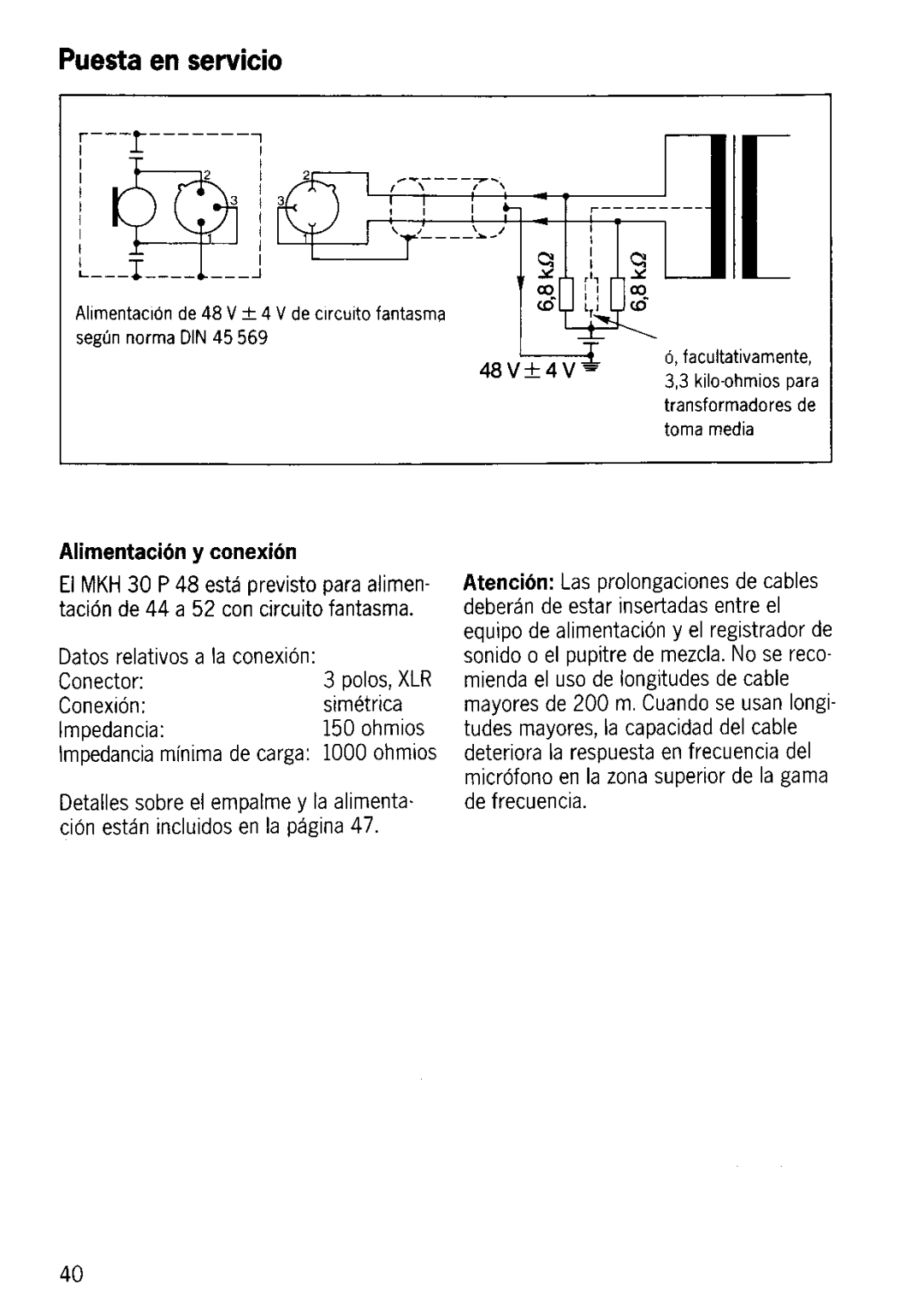 Sennheiser MKH 30-P48 manual 