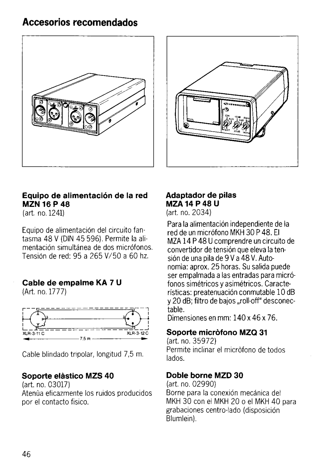 Sennheiser MKH 30-P48 manual 