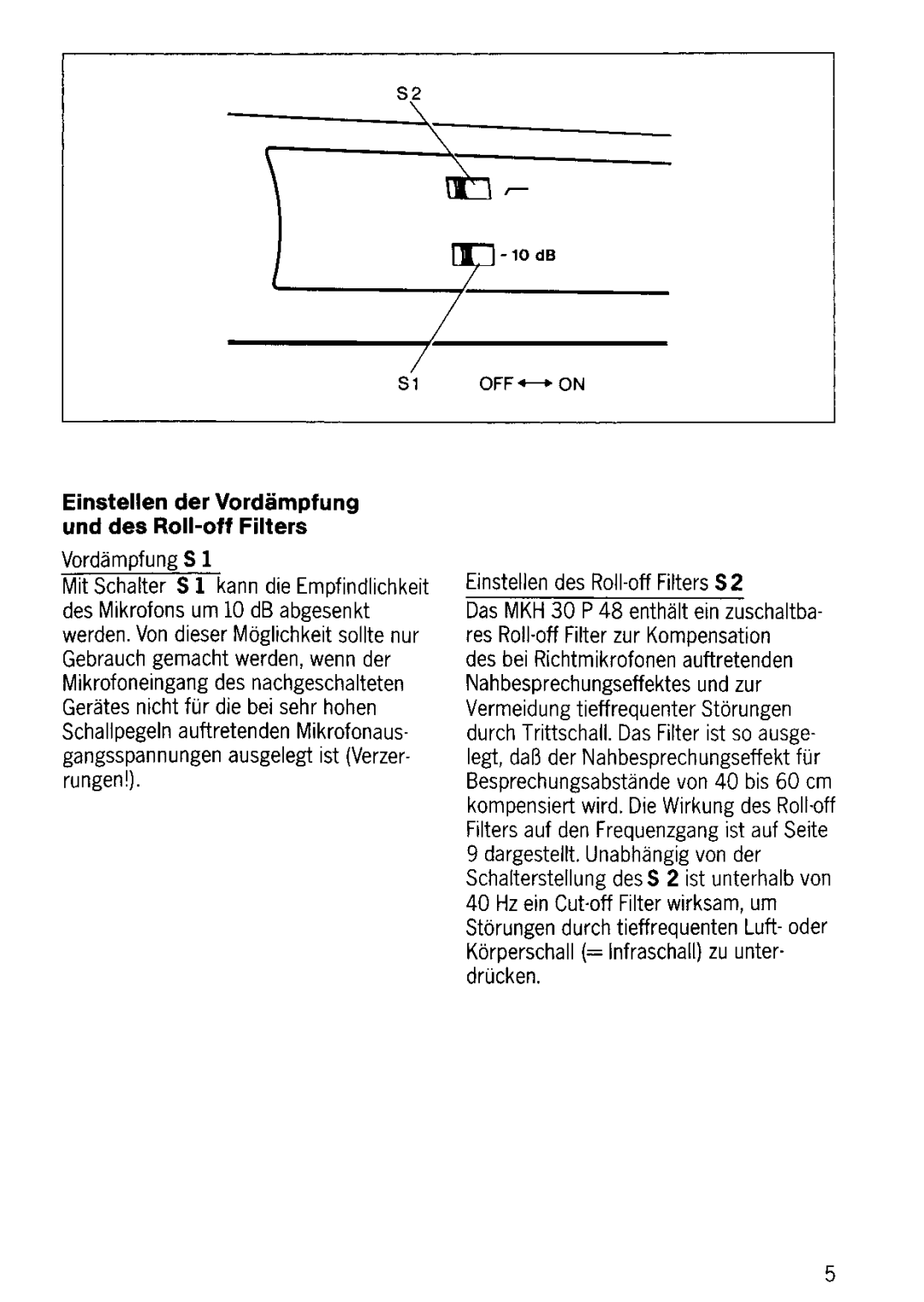 Sennheiser MKH 30-P48 manual 