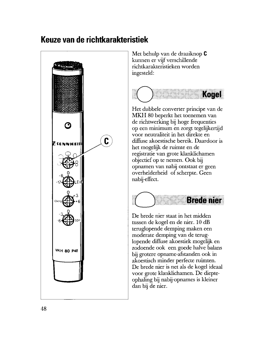 Sennheiser MKH 80 manual 